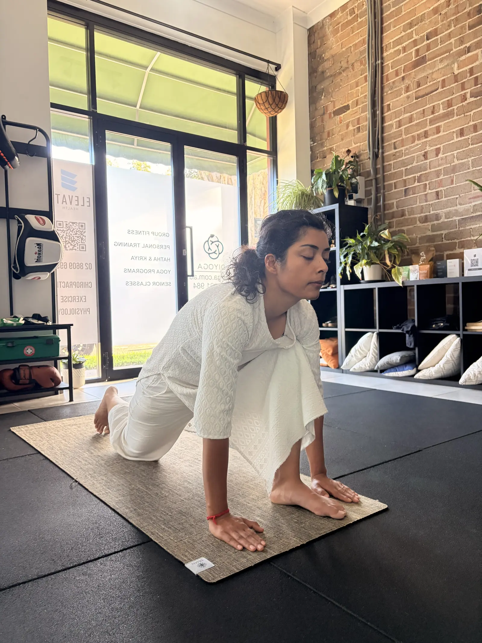 Classical Isha Hatha Yoga practice at Adiyoga in Earlwood